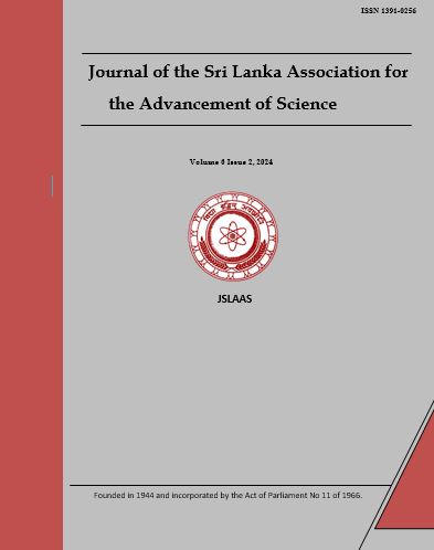 					View Vol. 6 No. 2 (2024): Journal of the Sri Lanka Association for the Advancement of Science 
				