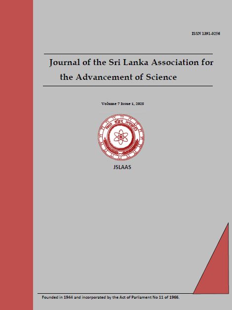 					View Vol. 7 No. 01 (2025): Journal of the Sri Lanka Association for the Advancement of Science
				